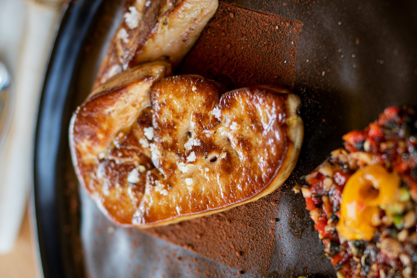 Recette de foie gras de Canard Fermier des Landes, piquillos et chocolat