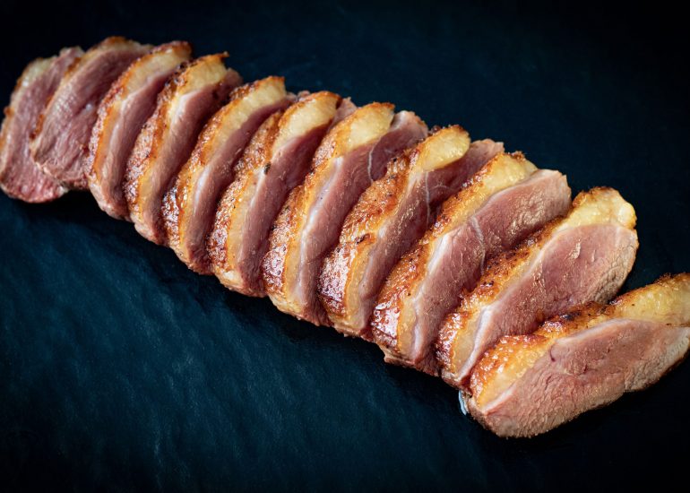 Recette Labrit : magret de Canard Fermier des Landes flambé au Patxaran