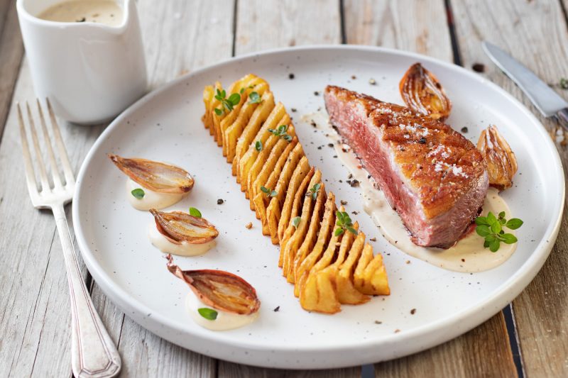 Recette de magret de canard fermier des Landes et sauce foie-gras et armagnac