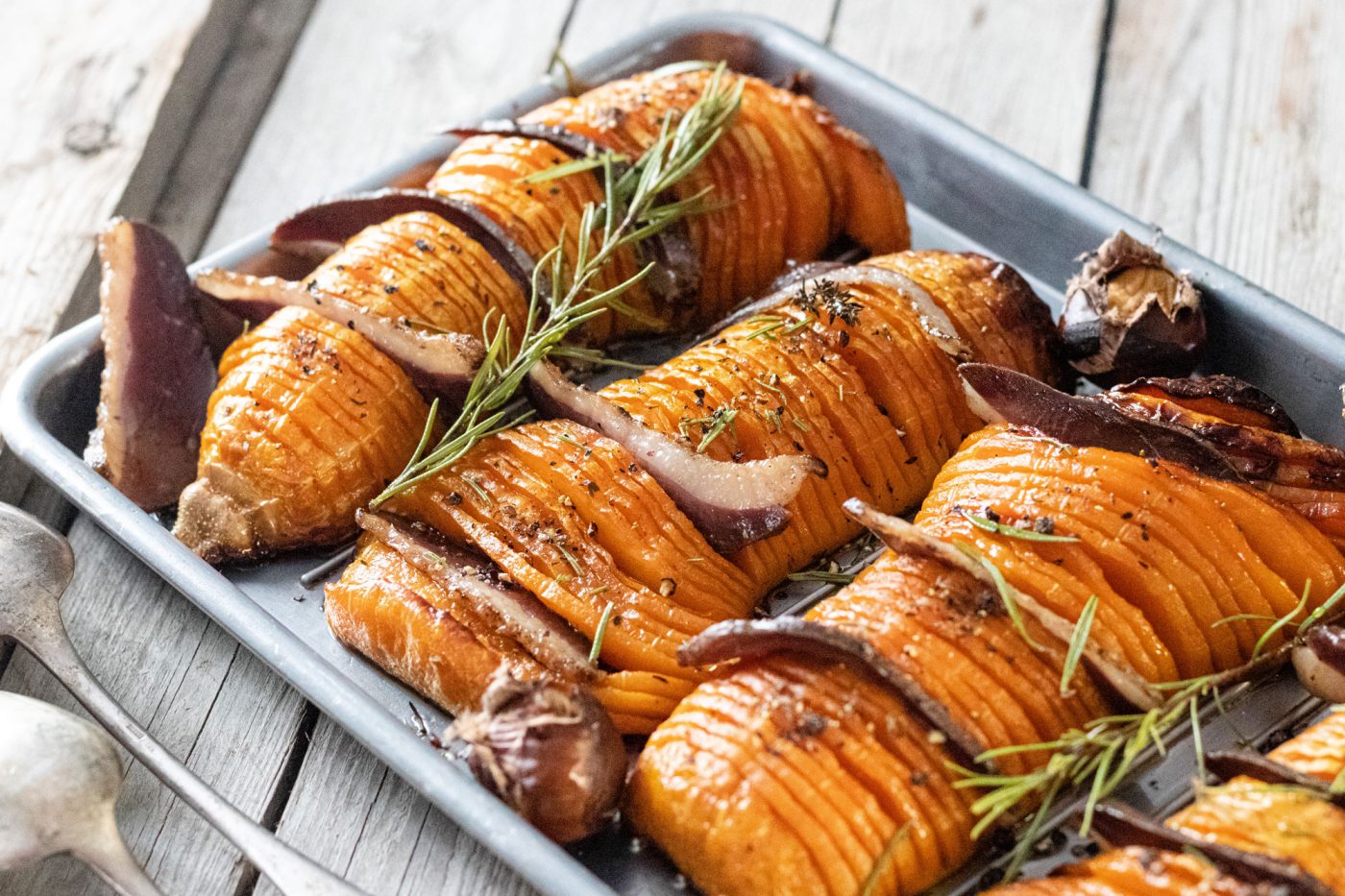 Pey : recette de butternut rôti au four au magret fumé