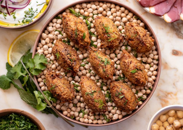 Recette Escalans, falafels au confit de canard