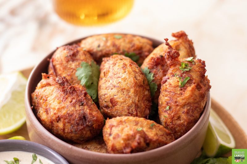 Recette Betbezer d'Armagnac, une recette d'accras de confit de canard fermier des Landes