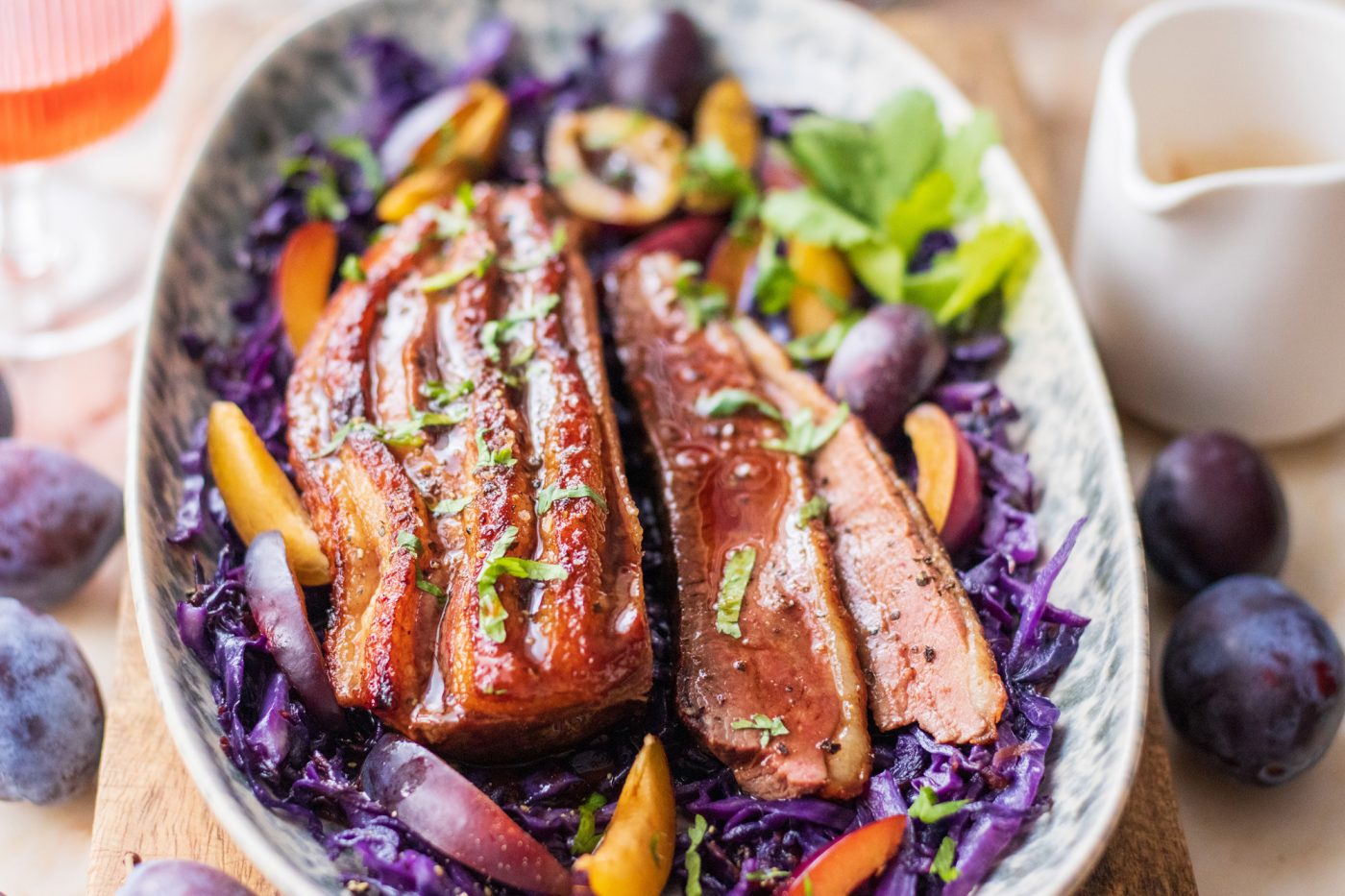 Recette Labrit : magret de Canard Fermier des Landes flambé au Patxaran