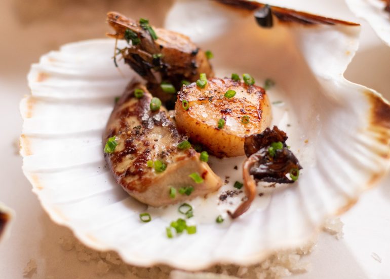 Recette de noix de Saint-Jacques au foie gras pour 4 personnes