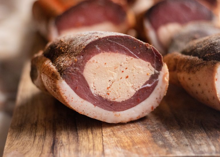 Recette facile de magret séché fourré au foie-gras