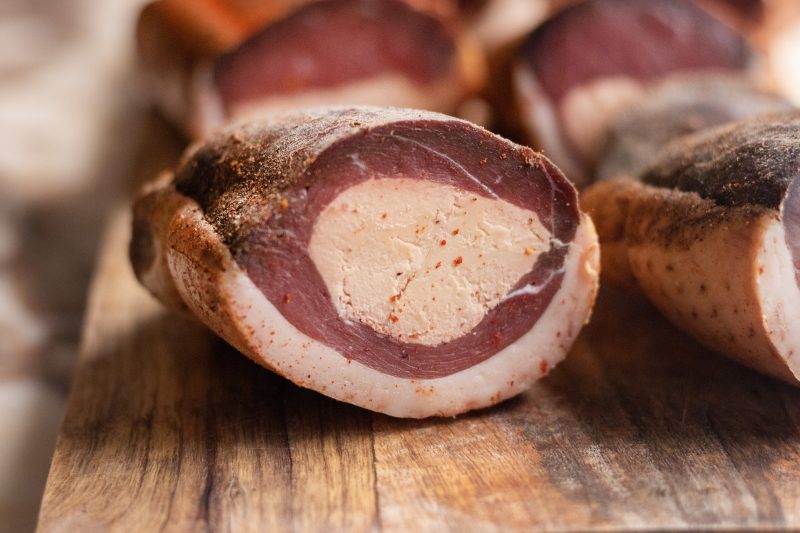 Recette facile de magret séché fourré au foie-gras