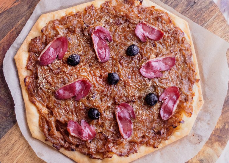 Recette de pissaladière au Magret de Canard Fermier des Landes