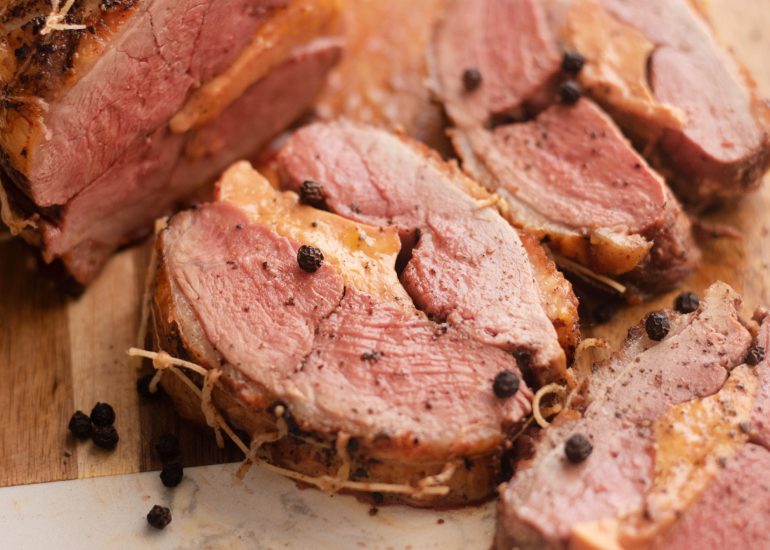 Rôti de Magret de Canard Fermier des Landes au foie-gras