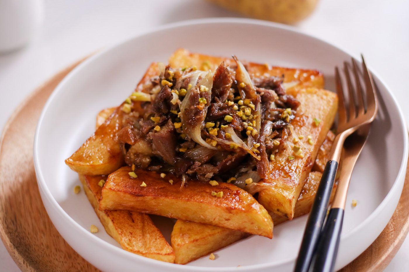 Recette de confit frites