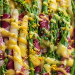 Recette Asperges des Sables des Landes IGP label Rouge en salade Magret fumé