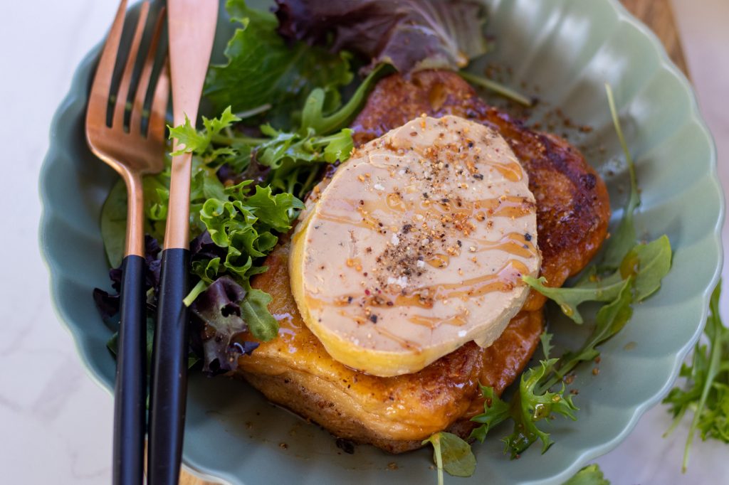 Recette Pouillon de foie gras mi-cuit de Canard Fermier des Landes iGP Label Rouge à la brioche perdue
