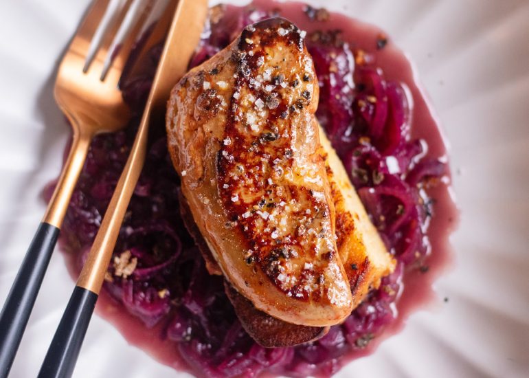 Recette de foie-gras poêlé au Floc-de-Gascogne