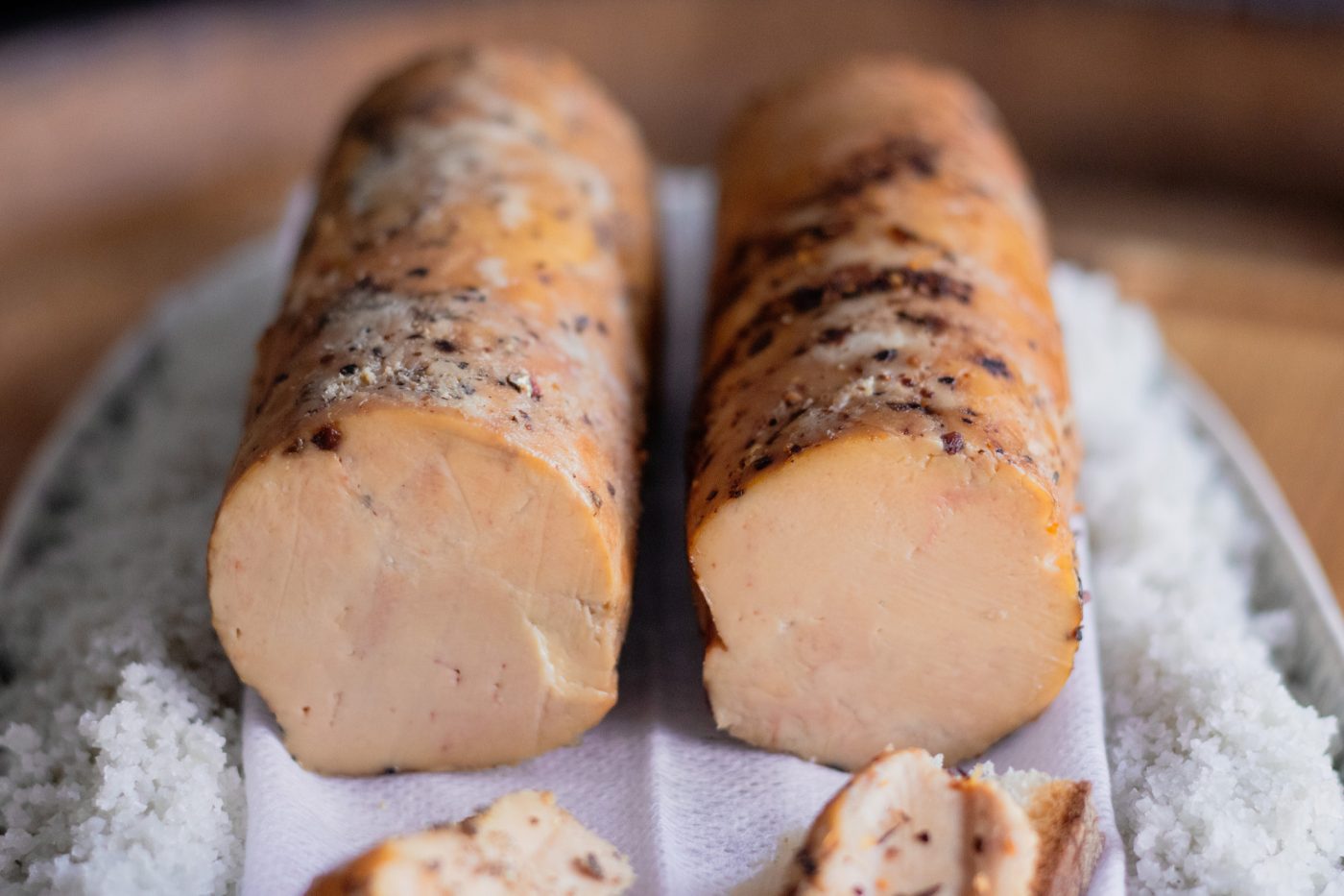 Recette Morcenx-la-Nouvelle buchettes de foie gras au sel